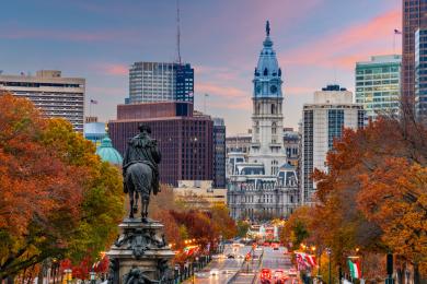 View of Philadelphia Pennsylvania