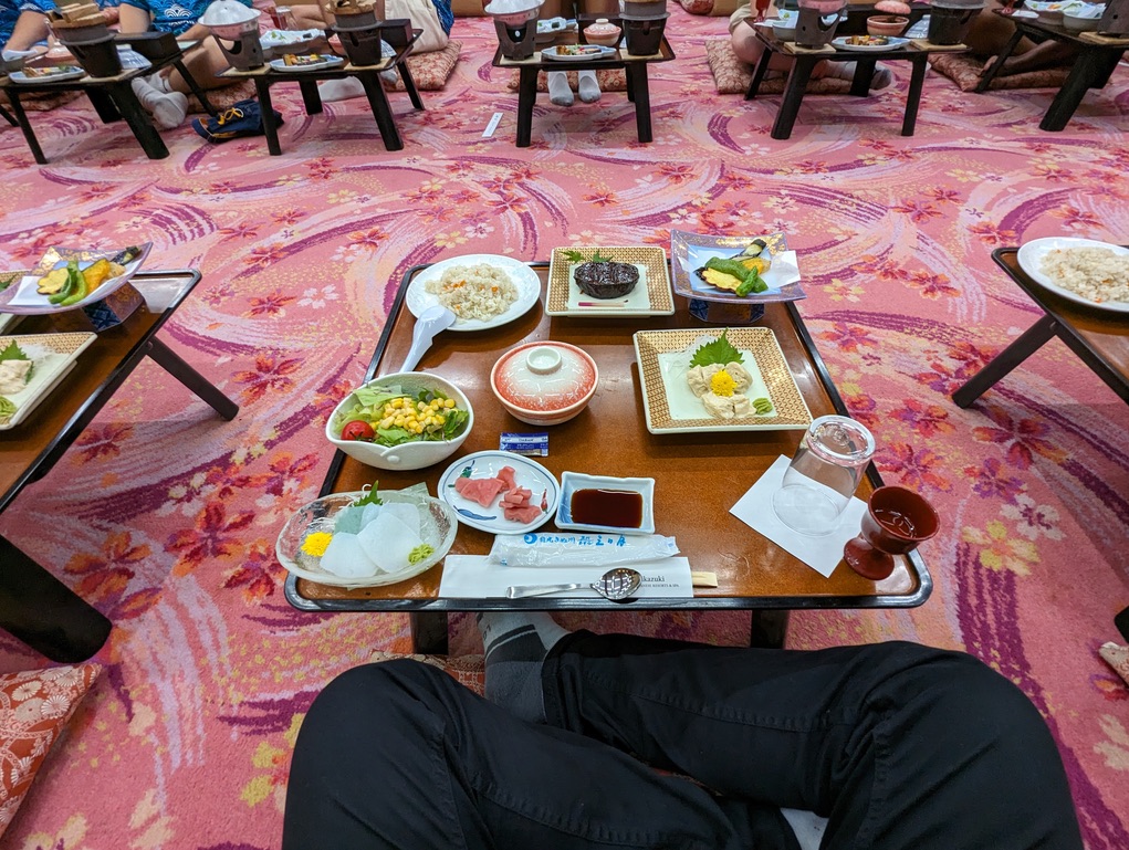 a picture of the food we were served in the hotel