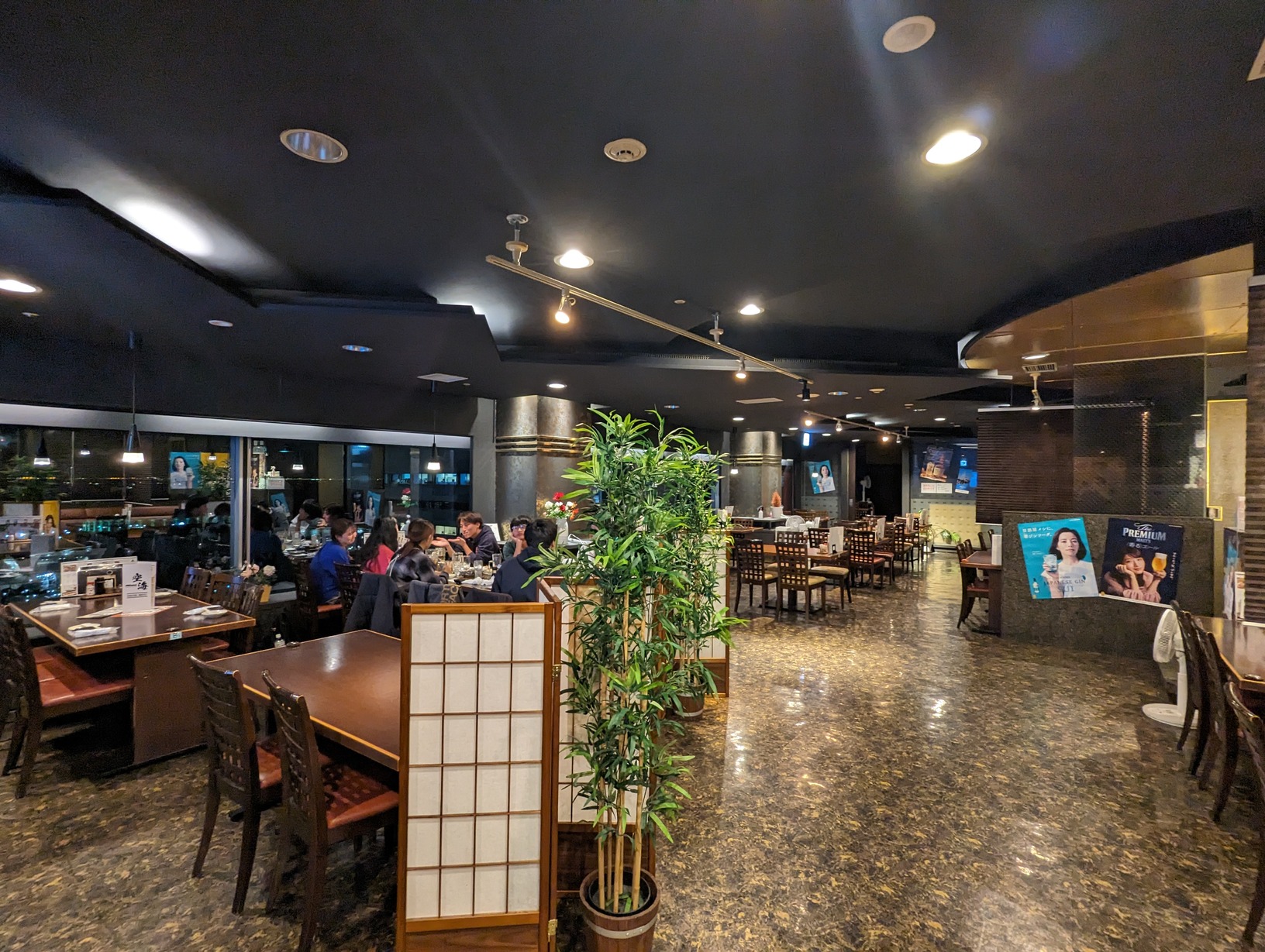 the inside of the restaurant