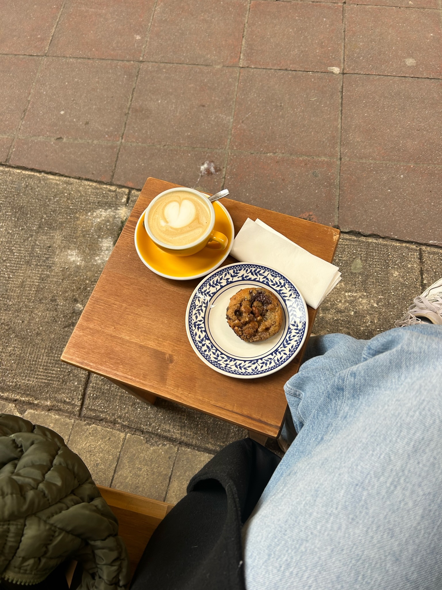 Another cappuccino at Brume Coffee in Old Nice