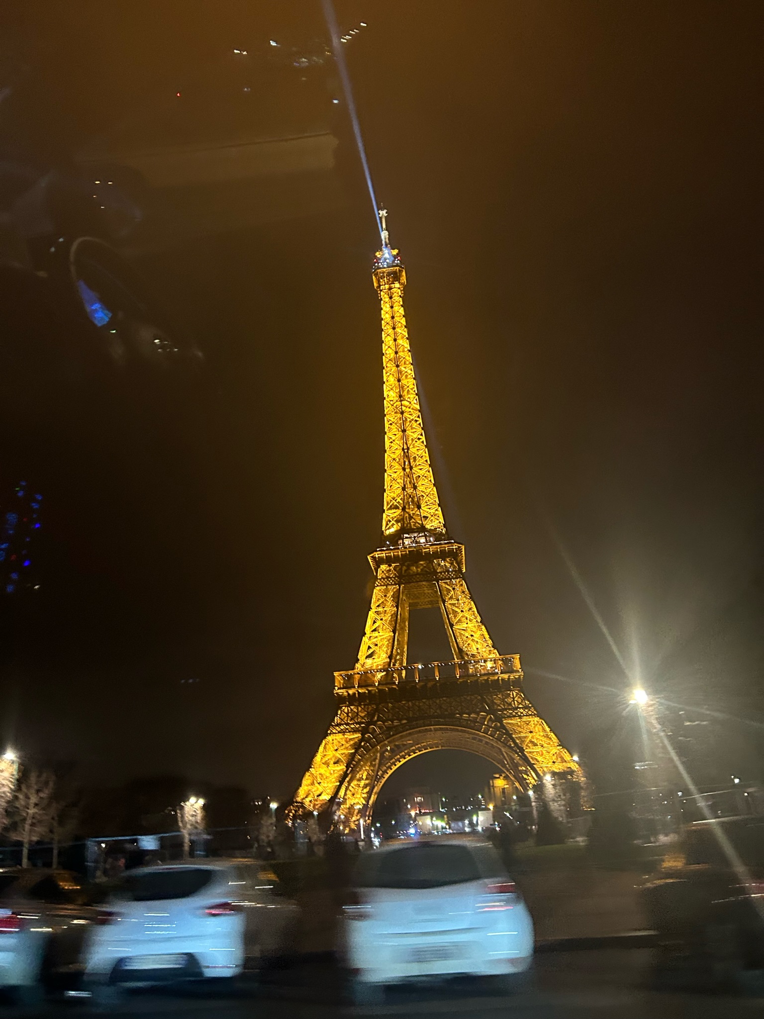 eiffel tower at night