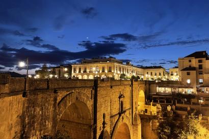 landscape of Ronda's bridge