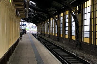 Small train station, railway