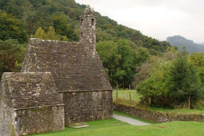 The ruins of a monastery and church in Glendalough