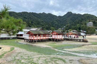 Itsukushima Shrine on Miyajima Island in Hiroshima Bay