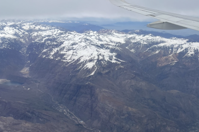 Andes viewed from the Chilean side of the frontier