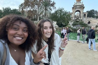 Jahnia Treadwell - Selfie with Friend in Barcelona