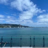 This picture captures the vibrancy of the water at Sumner Beach.