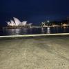 A picture of the Opera House at Night 