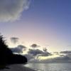 Beachy Shoreline with sunset in background