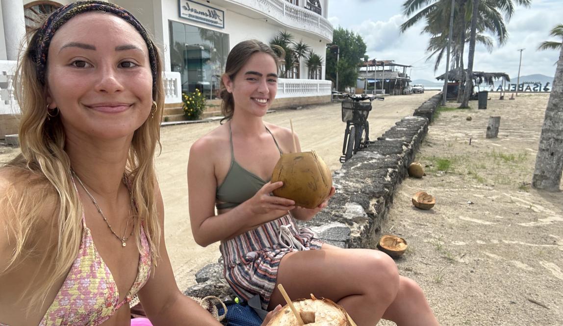 We had to get coconuts on our free day in Isabela and enjoy the white sandy beaches there!