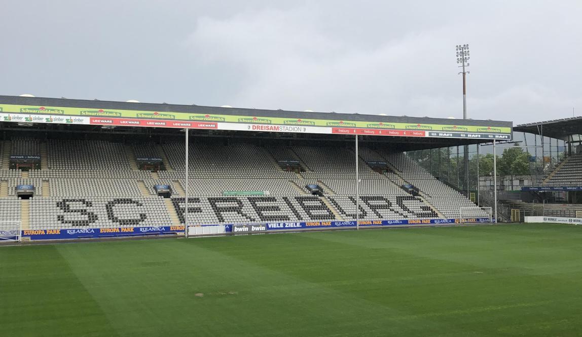 Empty SC Freiburg stadium