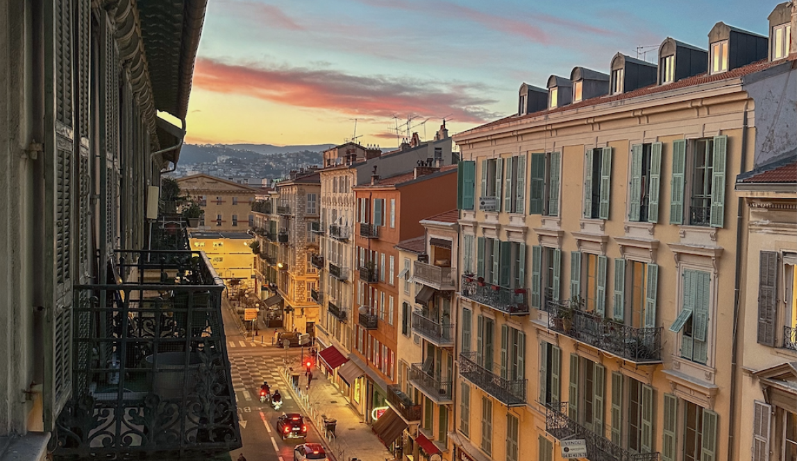 View from apartment in Nice