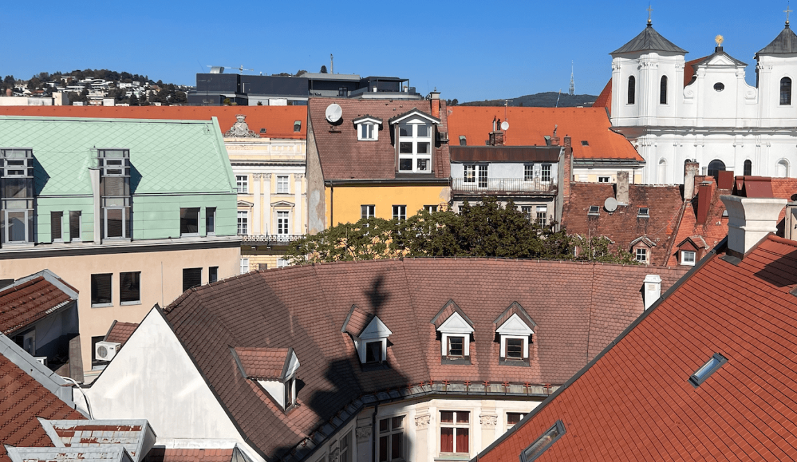 A view of buildings in Bratislava 