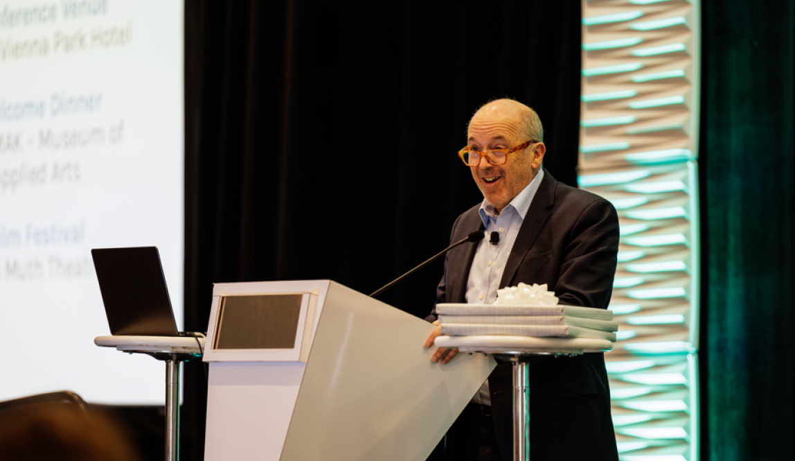 Greg at the Annual Conference presenting