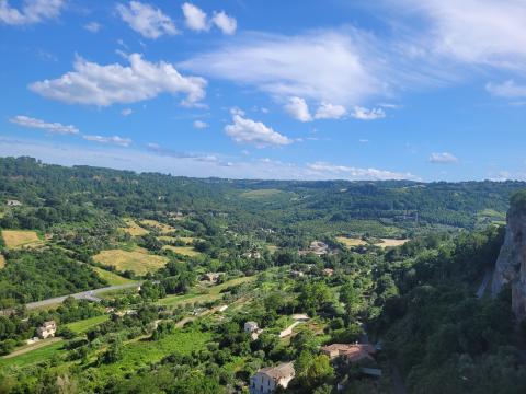 The rolling countryside of Orvieto