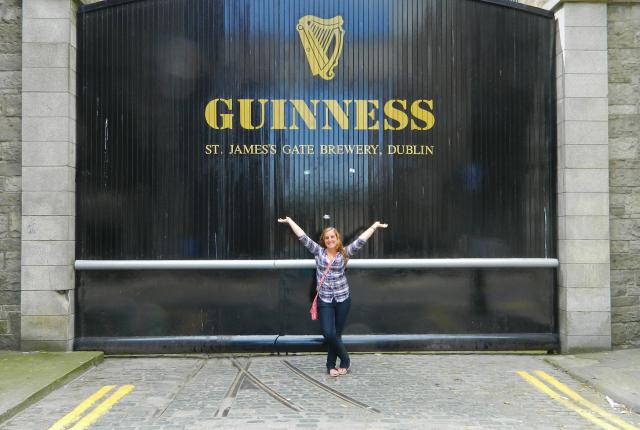 dublin student posing for a photo at Guiness Storehouse