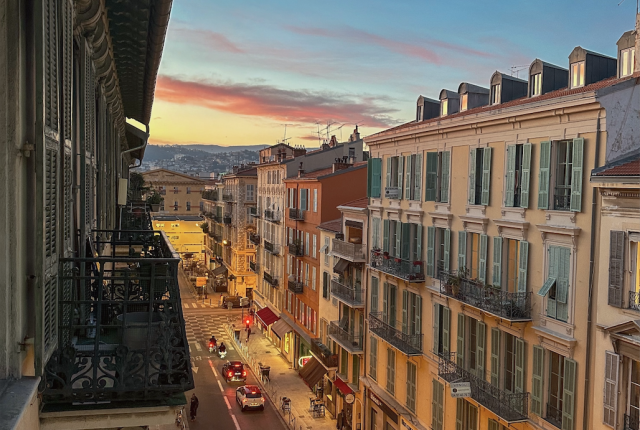 View from apartment in Nice