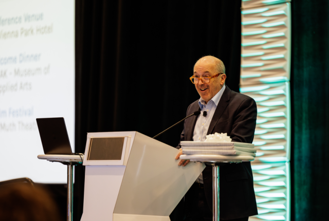 Greg at the Annual Conference presenting