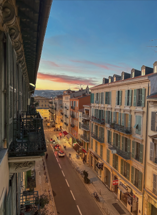 View from apartment in Nice