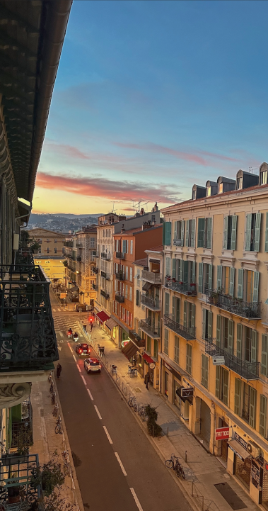 View from apartment in Nice