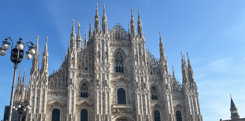 A picture of Duomo Di Milano captured during my first week here