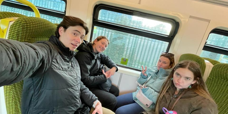 Me and three friends riding on the Dart